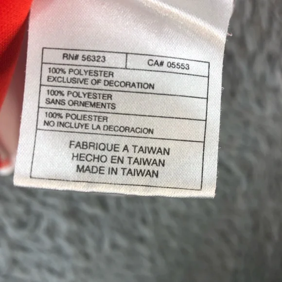 Nike Tank Top Boys Large Vneck Logo Athletic Workout Shirt Red White Gray Shirt - Picture 6 of 9